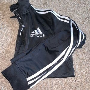 Black adidas zip up